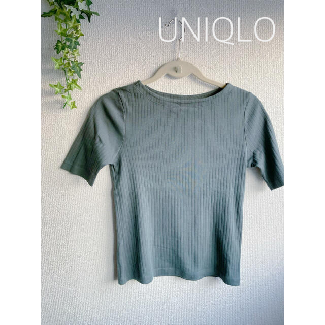 UNIQLO(ユニクロ)の【ユニクロ】4部丈Tシャツ☆ レディースのトップス(Tシャツ(長袖/七分))の商品写真