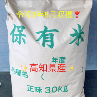 新米✨令和3年8月収穫✨高知県産✨25kg(米/穀物)