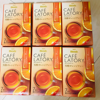 エイージーエフ(AGF)のカフェラトリー CAFE LATORY 芳醇オレンジティー 7本 6箱(茶)
