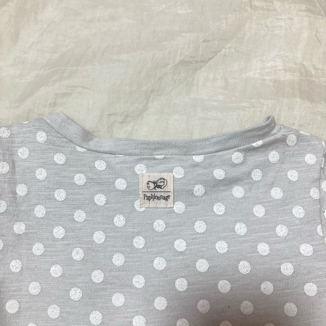 PETIT BATEAU(プチバトー)の１回着☆パピヨナージュ半袖Ｔシャツ80プチバトータルティーヌエショコラボンポワン キッズ/ベビー/マタニティのベビー服(~85cm)(Ｔシャツ)の商品写真