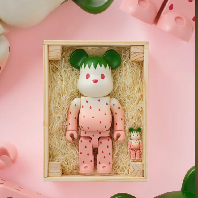 メディコム MEDICOM TOY - BE@RBRICK Snow Strawberry 400% & 100% の いちご