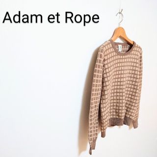 アダムエロぺ(Adam et Rope')のAdam et Rope ブロックチェック　ウールセーター(ニット/セーター)