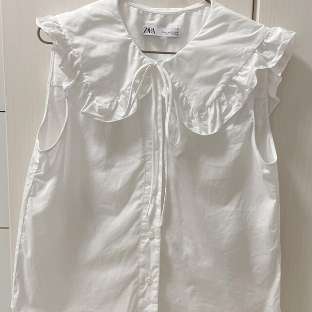 ZARA(ザラ)のZARA ザラ セーラーカラーブラウス レディースのトップス(シャツ/ブラウス(半袖/袖なし))の商品写真