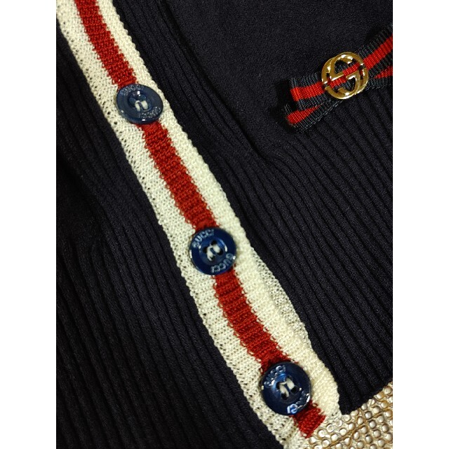 Gucci(グッチ)のグッチキッズカーディガン キッズ/ベビー/マタニティのキッズ服女の子用(90cm~)(カーディガン)の商品写真