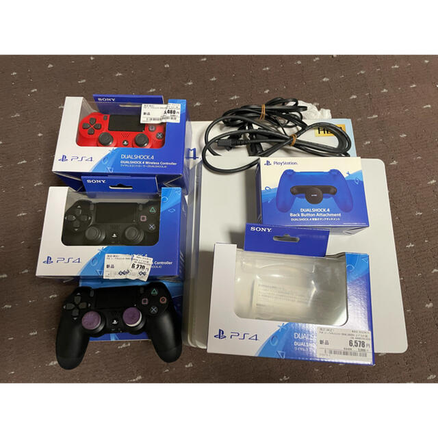 PS4 本体　コントローラー　背面アタッチメント　セット