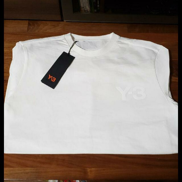 【新品】Y-3 半袖　胸ロゴTシャツ　ホワイト　サイズL