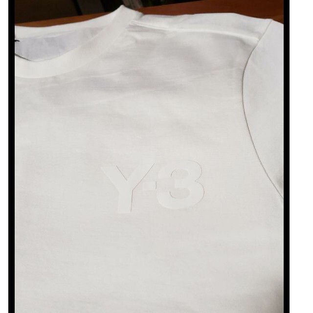 【新品】Y-3 半袖　胸ロゴTシャツ　ホワイト　サイズL