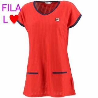 フィラ(FILA)のFILA フィラ レディーステニスウェア　ゲームシャツ チュニック VL2322(ウェア)