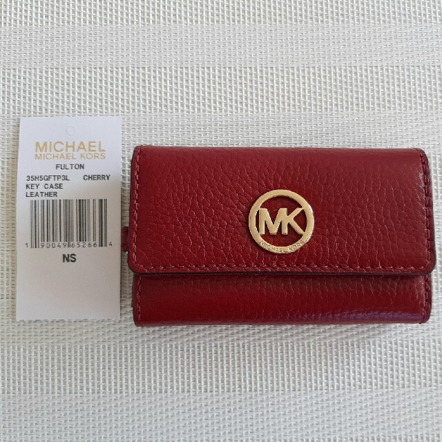 新品☆MICHAEL KORS レッド レザー キーケース