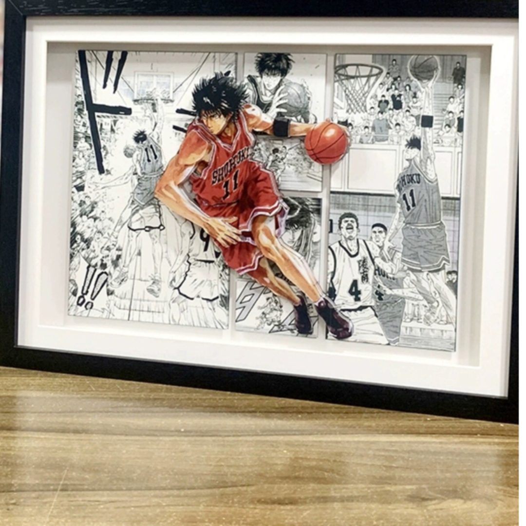 🏀スラムダンク SLAM DUNK ◎流川楓 立体 3D アート 絵画36の 🏀スラムダンク SLAM DUNK ◎流川楓 立体 3D アート 絵画36の