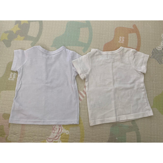 白T 70cm baby キッズ/ベビー/マタニティのベビー服(~85cm)(Ｔシャツ)の商品写真
