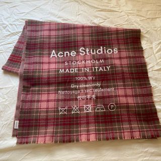 アクネ(ACNE)のacne studios 大判ストール　ピンク(マフラー/ショール)