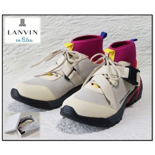 ランバンオンブルー(LANVIN en Bleu)の新品【ランバンオンブルー】vibram ハイカットスニーカー L(27cm)(スニーカー)