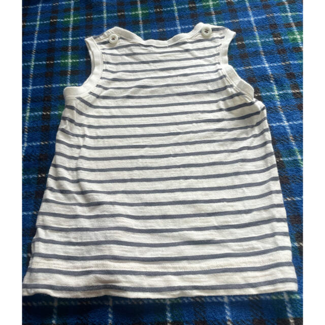 Combi mini(コンビミニ)のcombi mini ストライプ タンクトップ 95cm キッズ/ベビー/マタニティのキッズ服男の子用(90cm~)(Tシャツ/カットソー)の商品写真