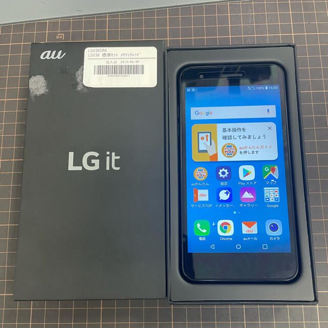 LG it LGV36SRA  SIMロック解除済み　未使用品 スマホ/家電/カメラのスマートフォン/携帯電話(スマートフォン本体)の商品写真