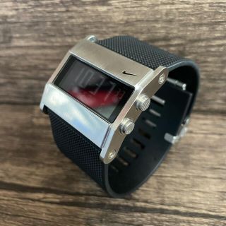 ナイキ(NIKE)の美品 NIKE ナイキ メンズ腕時計 WA0036 電池新品交換済み デジタル(腕時計(デジタル))