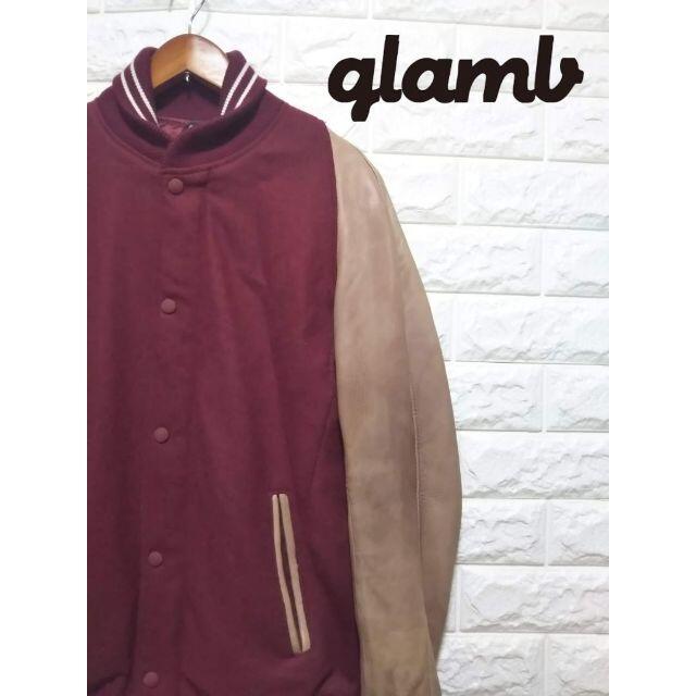 glamb グラム 袖レザー羊革 スタジャン　SS1436