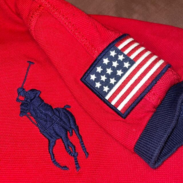 POLO RALPH LAUREN(ポロラルフローレン)のポロラグビー ポロラルフローレン RALPH LAUREN 刺繍 ポロシャツ M レディースのトップス(ポロシャツ)の商品写真