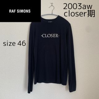 ラフシモンズ(RAF SIMONS)の03AW RAF SIMONS archive 長袖Tシャツ  46 アーカイブ(Tシャツ/カットソー(七分/長袖))