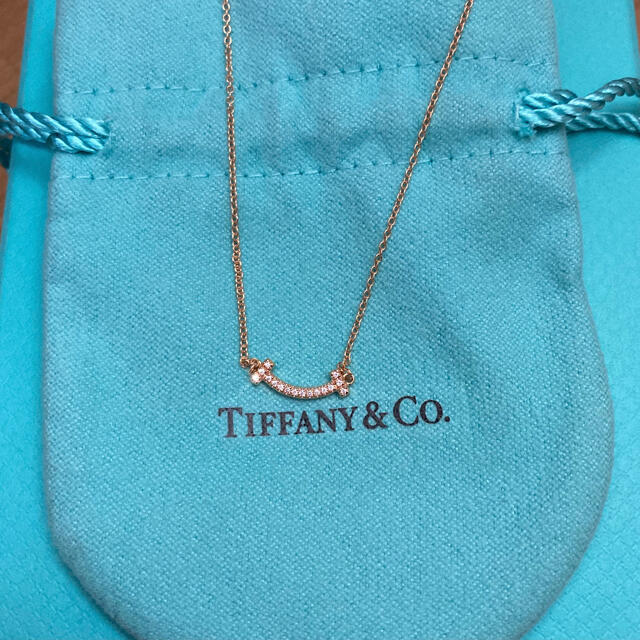 Tiffany ティファニー tスマイル ネックレス ダイヤ 値引き 定価19万