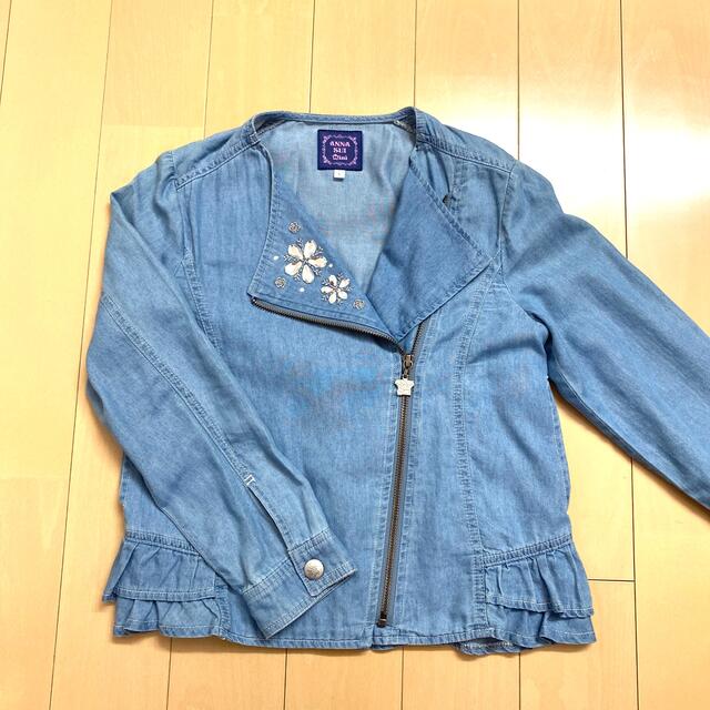 ANNA SUI mini(アナスイミニ)のANNA SUImini L【極美品】♡お花ストーン♡ キッズ/ベビー/マタニティのキッズ服女の子用(90cm~)(ジャケット/上着)の商品写真