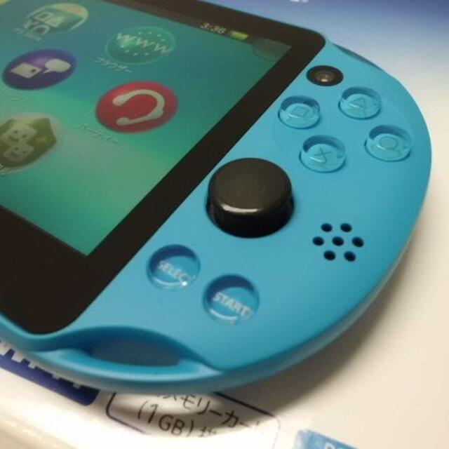PlayStation Vita - PSVITA PCH-2000 Aqua Blueと4GBメモリーカードの通販 by ヨシ's shop｜プレイステーションヴィータならラクマ 低価最安値