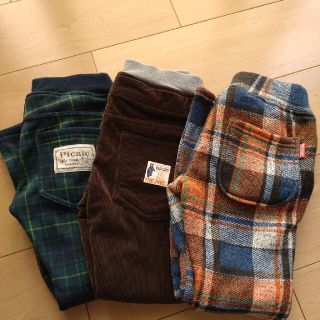 ミキハウス(mikihouse)の未使用！ミキハウスピクニック　パンツ3点セット　120　ズボン　キッズ(パンツ/スパッツ)