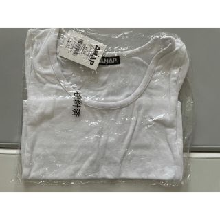 アナップ(ANAP)の【新品未開封】ANAPクロップド丈Tシャツ白　半袖(Tシャツ(半袖/袖なし))