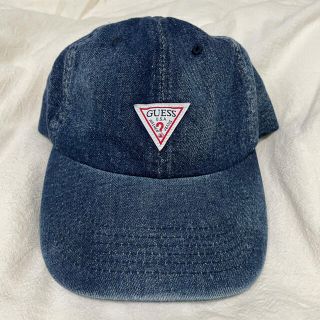 ゲス(GUESS)の直営店購入　GUESS キャップ 帽子　デニム(キャップ)