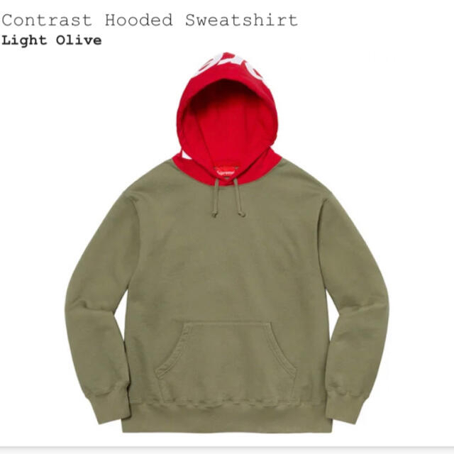 supreme contrast hooded sweat shirt 【激安アウトレット!】 17875円