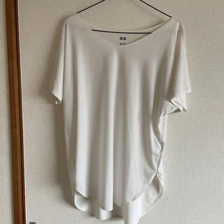 ユニクロ(UNIQLO)のユニクロ　Tシャツ　白　ホワイト　無地(Tシャツ(半袖/袖なし))