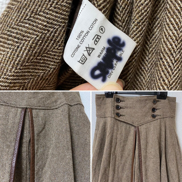 KAPITAL キャピタル ワイドパンツ ガウチョパンツ ヘリンボーン ウール KAPITAL キャピタル ワイドパンツ ガウチョパンツ ヘリンボーン ウール