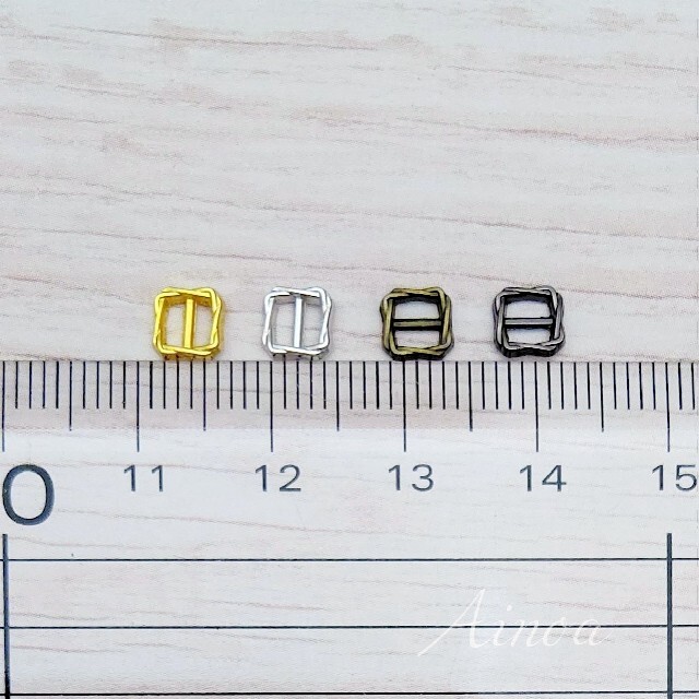 ツイストバックルX  内径3.5mm 10個 ハンドメイドの素材/材料(各種パーツ)の商品写真