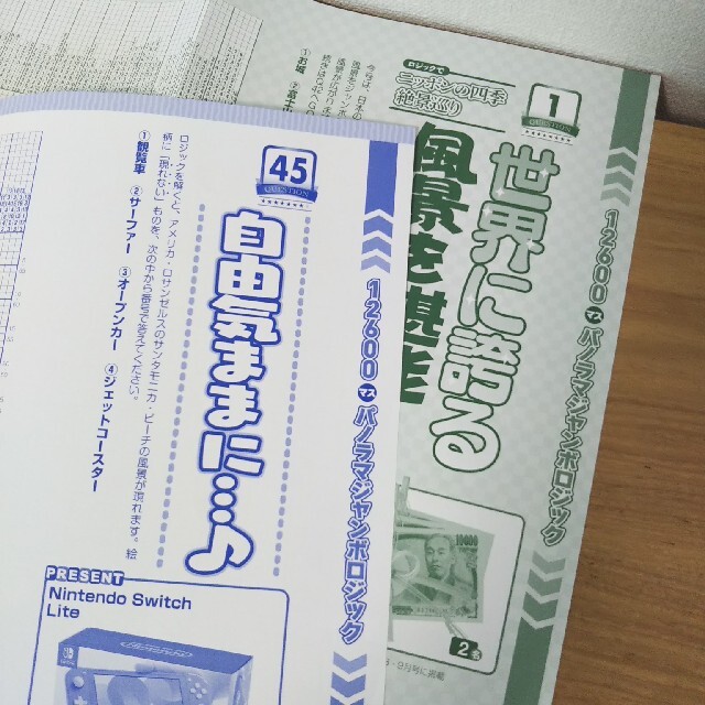 学研(ガッケン)のまいこ様専用：雑誌 ロジパラ 問題 用紙 超ジャンボ 2問 他 エンタメ/ホビーのエンタメ その他(その他)の商品写真