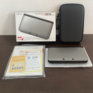 ニンテンドー3DS(ニンテンドー3DS)の【美品】Nintendo 3DS  LL 本体 シルバー/ブラック(携帯用ゲーム機本体)