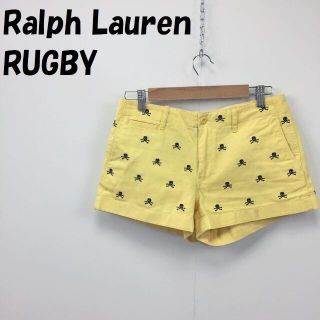 ラルフローレン(Ralph Lauren)の【人気】ラルフローレンラグビー ドクロ刺繍 ショートパンツ サイズ4 レディース(ショートパンツ)