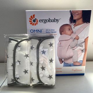 エルゴベビー(Ergobaby)の【新品】エルゴベビー オムニ ブリーズ   2重ガーゼサッキングパッドのセット(抱っこひも/おんぶひも)