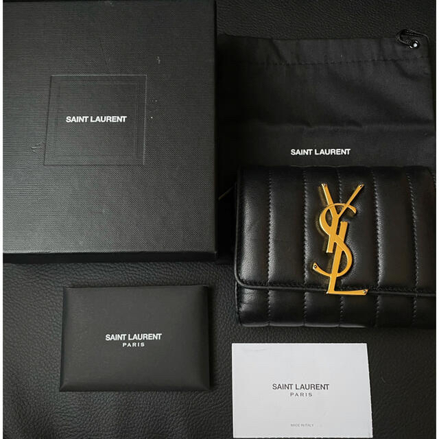 レディース最終出品！Saint Lauren 三つ折り財布