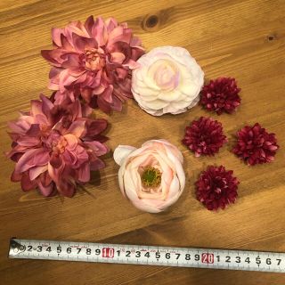 お花　マグネット　ピンク　8個セット