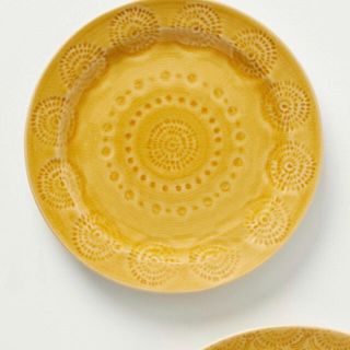 アンソロポロジー(Anthropologie)のAnthropologie ブレッドプレート　イエロー(食器)