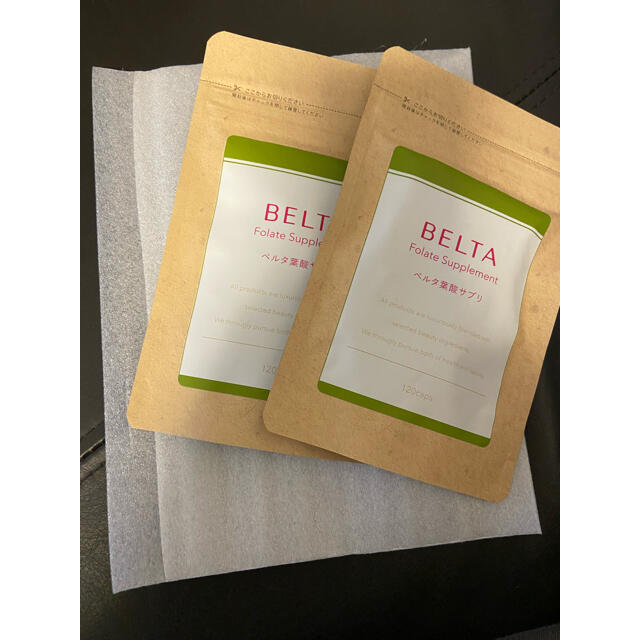 新品未開封　BELTA ベルタ葉酸サプリ　120粒　2袋 食品/飲料/酒の健康食品(その他)の商品写真