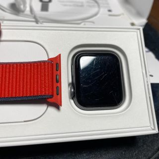 アップルウォッチ(Apple Watch)のApple watch Nike SE GPSモデルスペースグレイアルミニウム(その他)