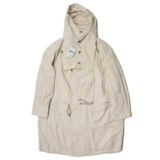 HOMELESS TAILOR ホームレステイラー 20AW 日本製 RIVERSIBLE COAT オーバーサイズ リバーシブルコート HTK-20F-008 フリー IVORY フード モッズ アウター【新古品】【中古】【HOMELESS TAILOR】(モッズコート)