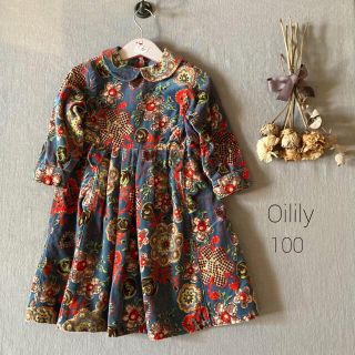 オイリリー(OILILY)のOililyオイリリー｜クラシカル色彩溢れるベロアワンピース*̩̩̥୨୧˖ (ワンピース)