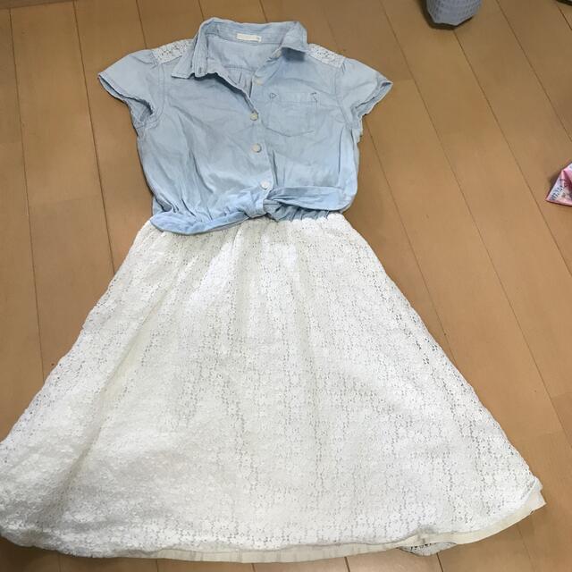 GU(ジーユー)のGU ワンピース 140 キッズ/ベビー/マタニティのキッズ服女の子用(90cm~)(ワンピース)の商品写真