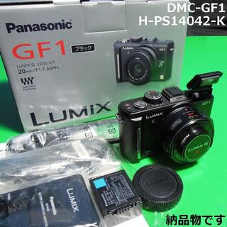 パナソニック(Panasonic)のたー様専用 ミラーレス一眼 LUMIX GF1 レンズ H-PS14042(ミラーレス一眼)