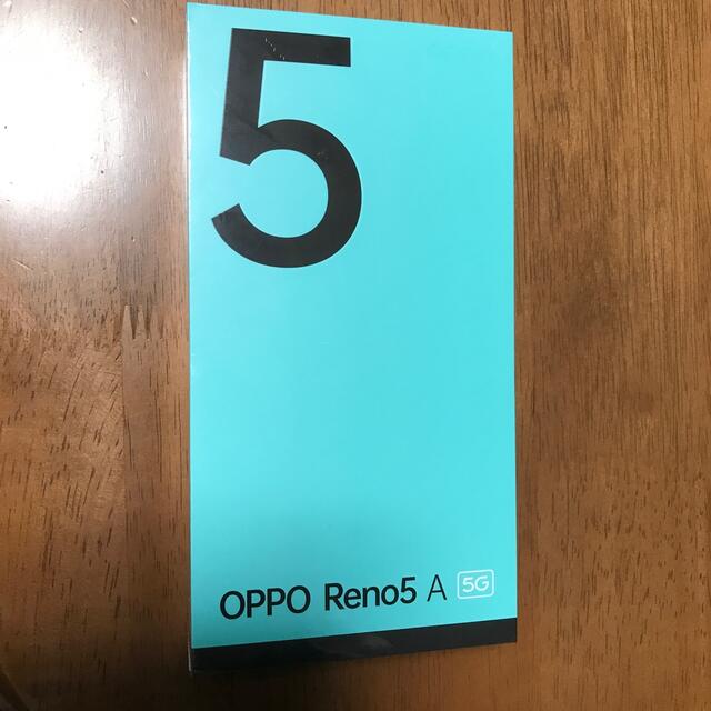 新品未開封　OPPO Reno5 A　ワイモバイル　アイスブルー　ロック解除