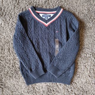 トミーヒルフィガー(TOMMY HILFIGER)のトミー・ヒルフィガー　男の子　コットンニット　長袖　100-110　(Tシャツ/カットソー)