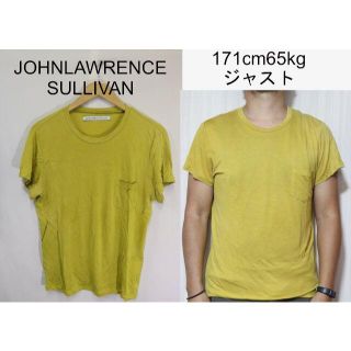 ジョンローレンスサリバン(JOHN LAWRENCE SULLIVAN)の匿名即日発JOHNLAWRENCESULLIVANレーヨンポケットT/日本製S(Tシャツ/カットソー(半袖/袖なし))