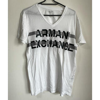 アルマーニエクスチェンジ(ARMANI EXCHANGE)のARMANI EXCHANGE アルマーニエクスチェンジ　ロゴ  Tシャツ 白(Tシャツ/カットソー(半袖/袖なし))